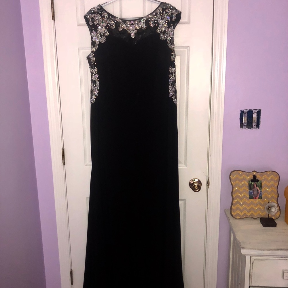 Org.$530 Black&Beaded, Juliet Dress.